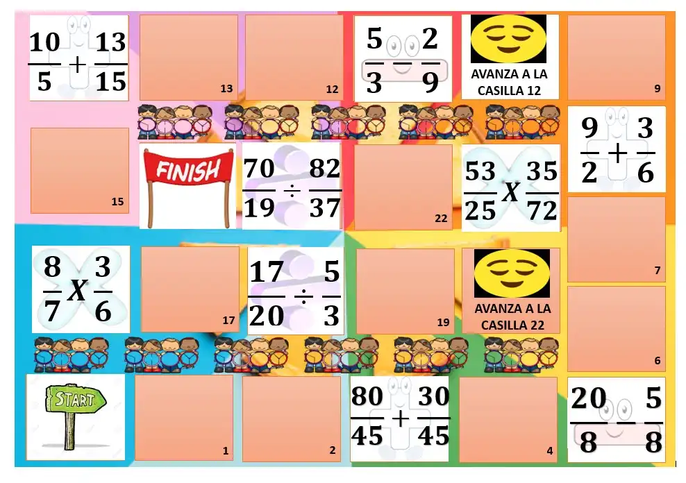 Las fracciones se aprenden mejor mediante el juego