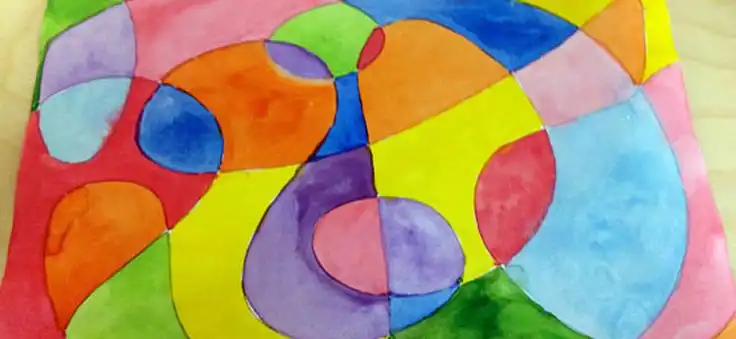 Proyecto escolar de arte infantil y dibujo