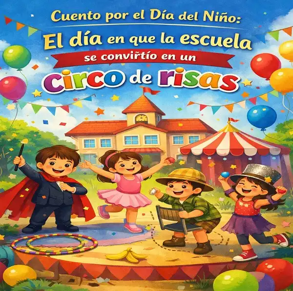 Cuento por el Día del Niño “El día en que la escuela se volvió un circo de risas”